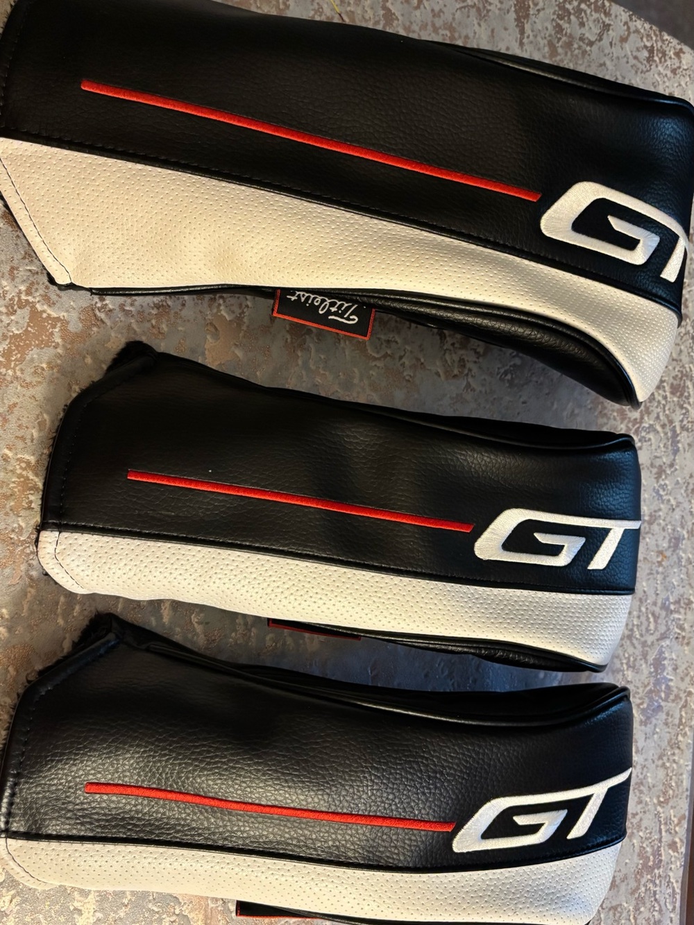 Titlist GT Golf Club Head Covers 1 Driver head cover And  2 Fairway Head Covers